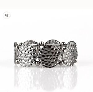 Glisten and Learn Black Stretchy Bracelet